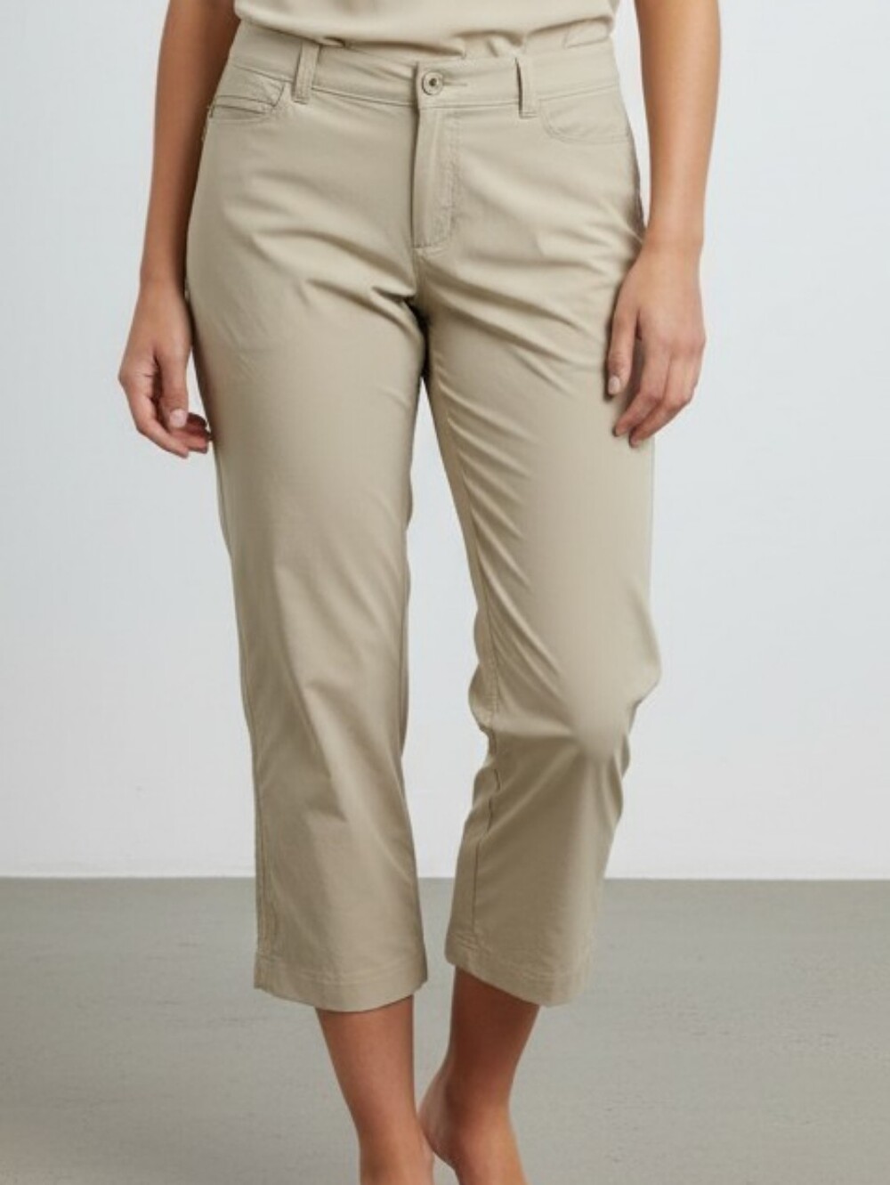 Eddie Bauer Khaki/Tan Ripstop Cropped Trail Pants 14